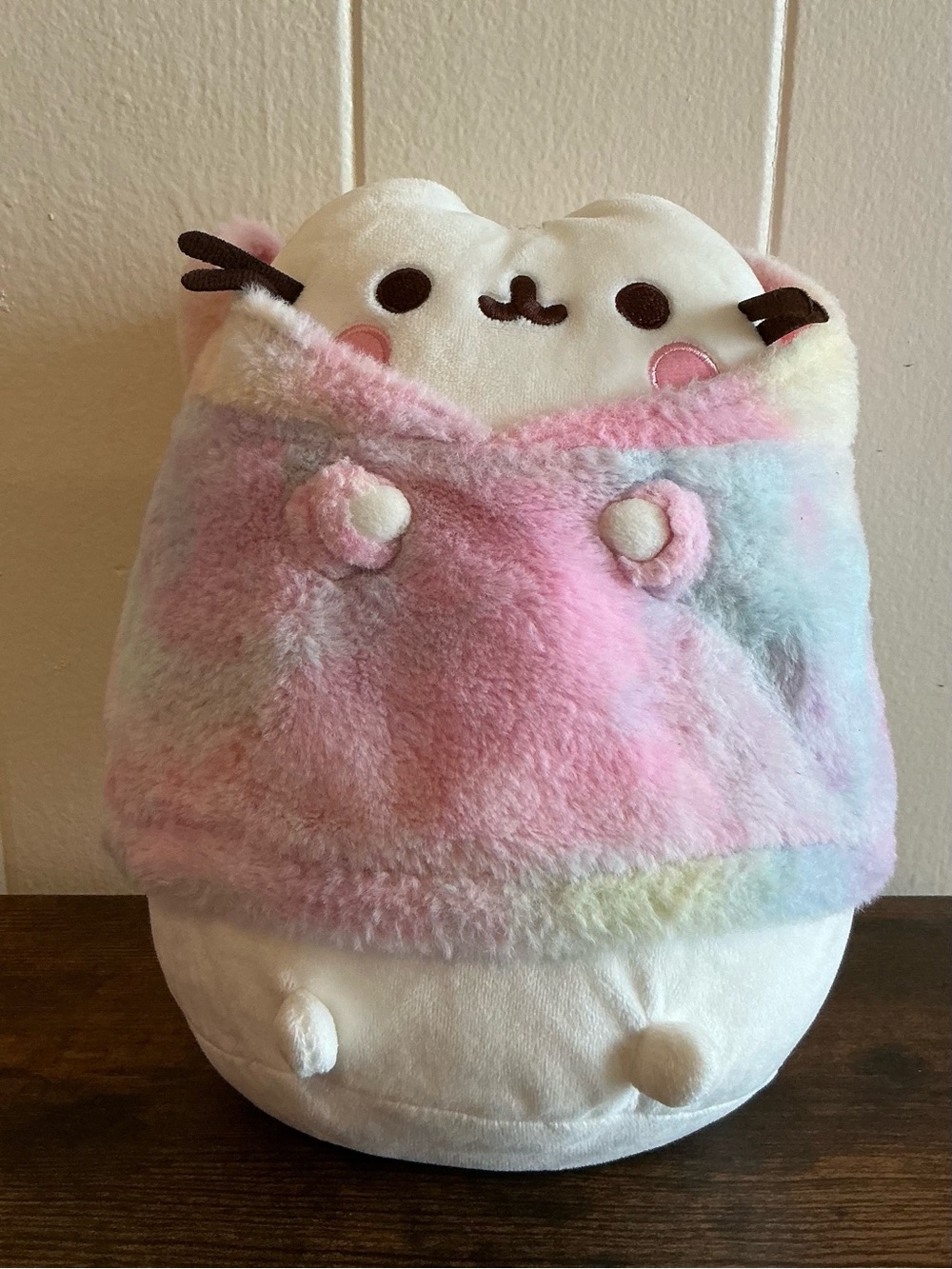 A Rare HTF Gund Exclusive White Pusheen Hoodie Plush Stuffed Animal Toy